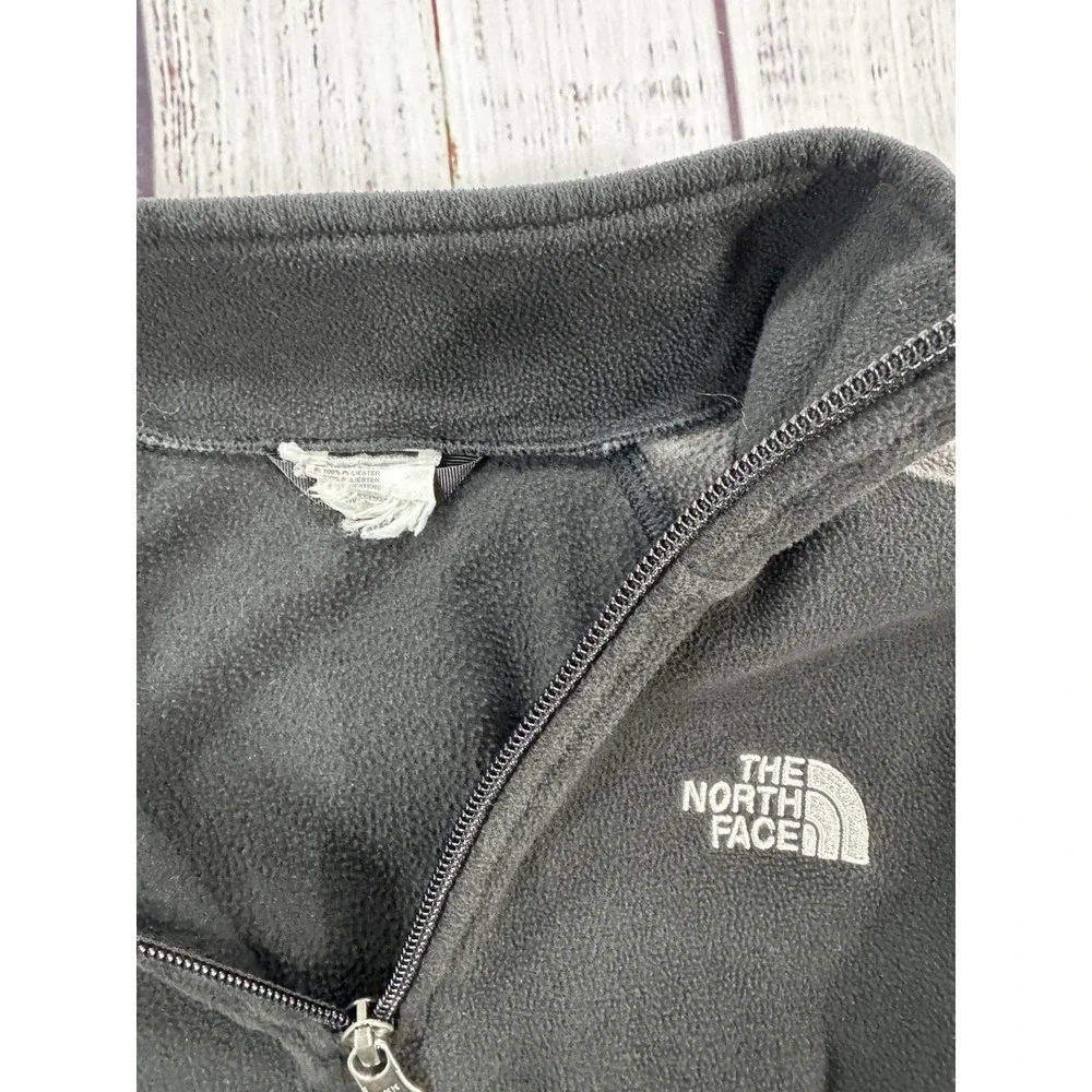 The North Face Sweater Jacket Mens Black‎ Gray Zip Fleece